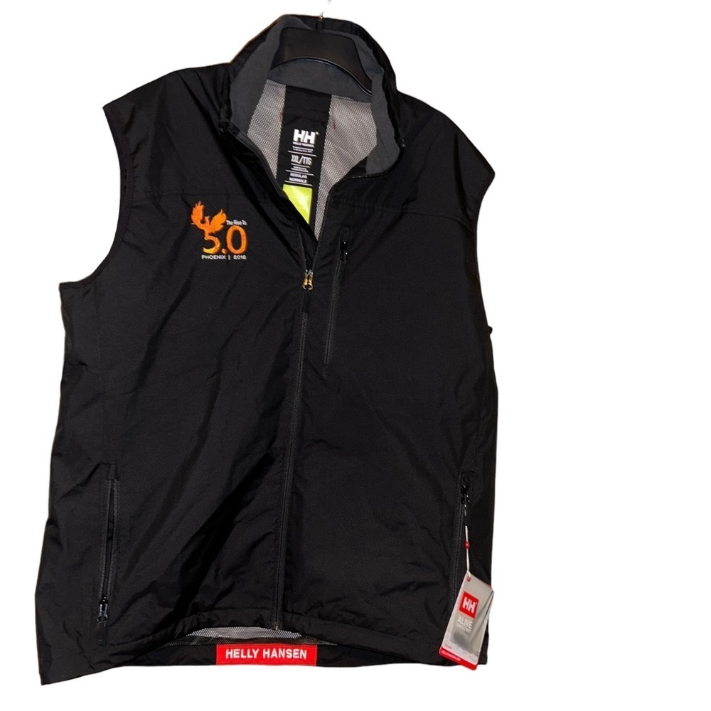 New Helly Hansen Men's Crew Sailing Vest/Gilet black Size 2X XXL waterproof